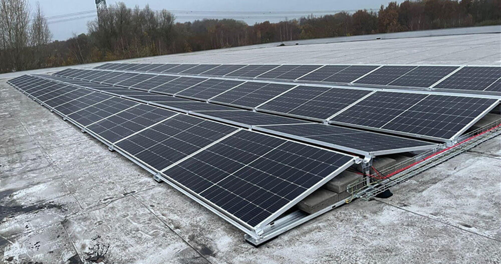 East west racking solar