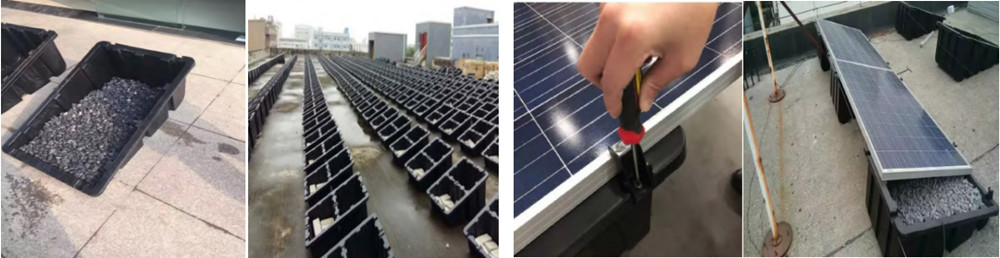 plastic solar ballast mounting system